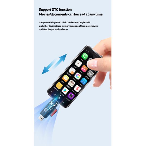 XS16 Pro MINI 4G Mini Smartphone de 4.0 pulgadas Android 10.0 Face ID 4+128GB NFC