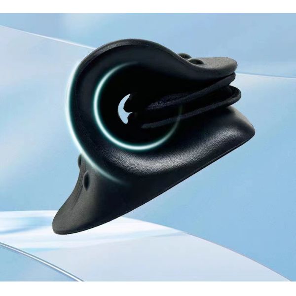 C-Shape Neck Massage Pillow with Heat and Vibration C-shaped design conforms to the curve of the neck Deeply massages the cervical spine to relieve stiffness in the shoulders and neck