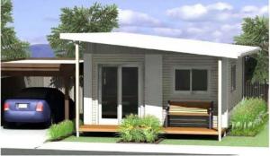 Casa integrada moderna do bungalow, casas modernas da casa pré-fabricada, plano