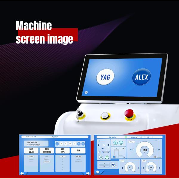 Long Pulse Hair Removal 755nm 1064nm Alexandrite Machine for Veins and Vessel Removal