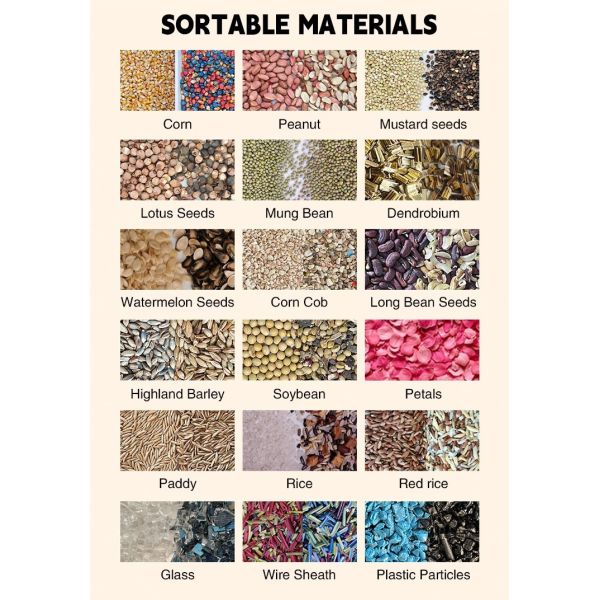 Máquina clasificadora de color óptico de granos de arroz, café y frijoles, clasificadora de forma de granos de café, máquina clasificadora de color