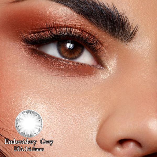 Prescripción coloreada natural 14m m de Grey Contact Lens Circle Lenses del ojo de KSSEYE no