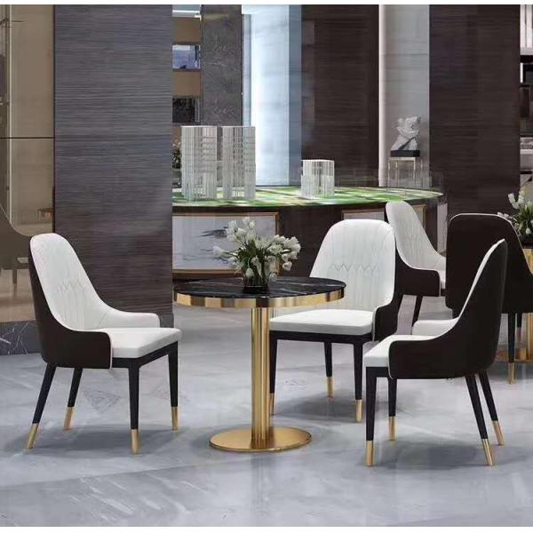 0.6CBM нордическая обедая таблица столовой Seater стула 4 скандинавская и мрамор стульев