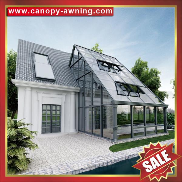 prefab solar villa balcony garden gazebo glass aluminium aluminum sunroom sun room house sunhouse cabin enclosure kits