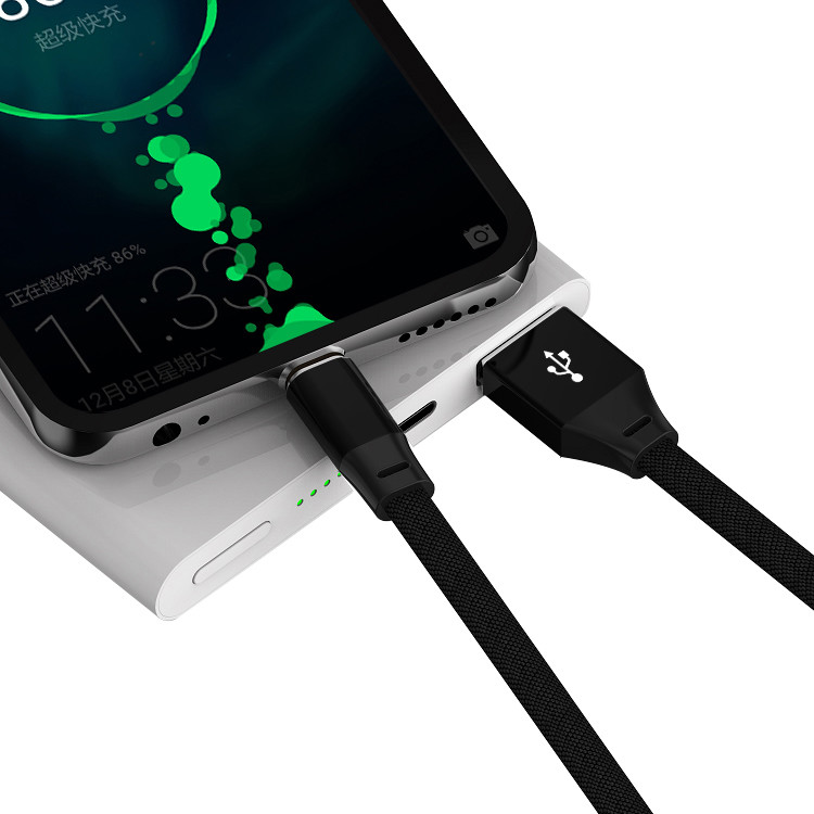 Braided Nylon SGS To USB A to TYPE-C 2.0 Cable Universal Compatibility
