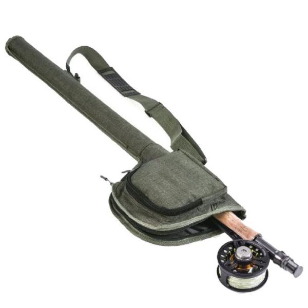 Портативные трубки хранения рыболовной удочки холста наматывают сумки организатора с плечевым ремнем