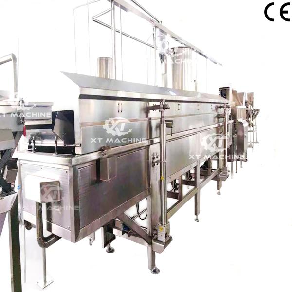 Stainless Steel Continuous Frying Machine For Peanut And Cashew Nuts At 0.6-0.8Mpa