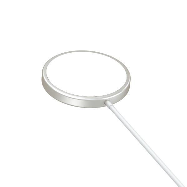 7.5w 9v 2.22a Positioning Automatic Adsorption White QI Magnetic Wireless Charger