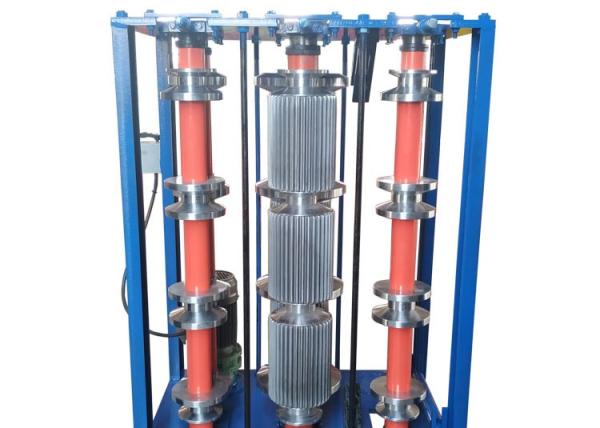 O telhado do aço da cor cobre a curvatura hidráulica do arco que curva o rolo que forma a máquina