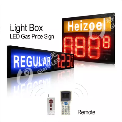 110 230ВАК 60 дюймовый красный янтарь зеленый синий белый масляный газовый дисплей для заправочной станции