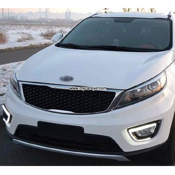 KIA Sportage 2015 DRL LED Daytime driving Lights Car front light upgrade