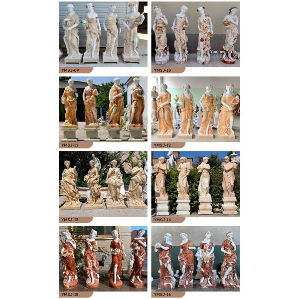Decor Marble Four Season Custom Realsize Human Figure Sculpture