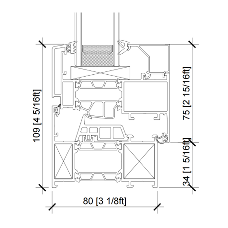 XLB-80 Series American Standard Casement Window Product Introduction