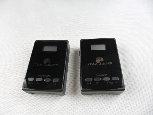 Practical L8 Mini Handheld Tour Guide Transmitter , Black Wireless Translation System