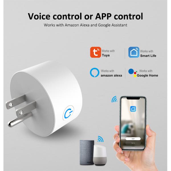 Штепсельная вилка Pin IFTTT Wifi Wifi 3 гнезда ЕС 1100W умная умная