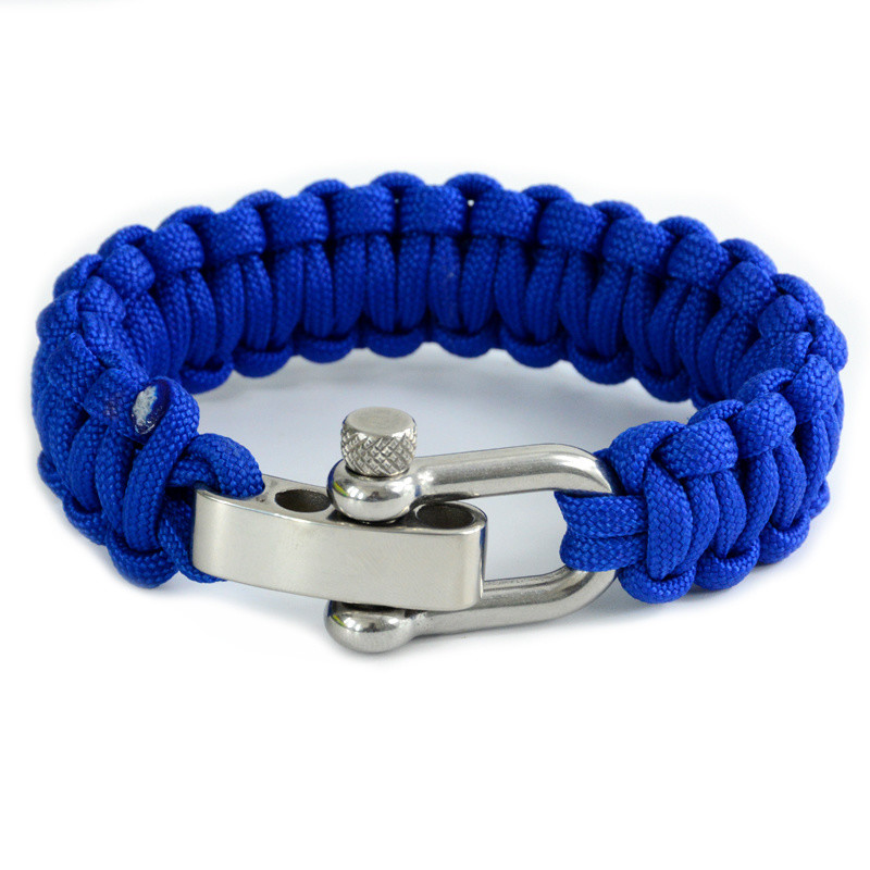 Custom Adjustable Paracord Survival Bracelet Perfect for Outdoor Survival Situations