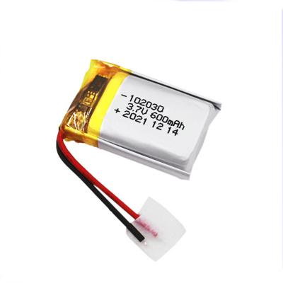 Petite batterie au lithium de Lipo de polymère 102030 3,7 V 600mAh
