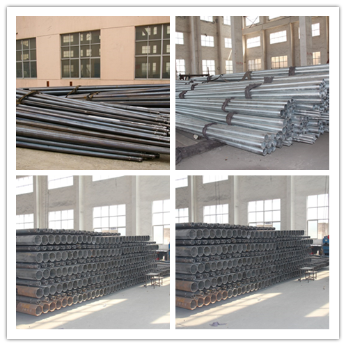 15m гальванизировало высокие цвет Ip 68 фонарного столба улицы рангоута конические на открытом воздухе черный поверхностный