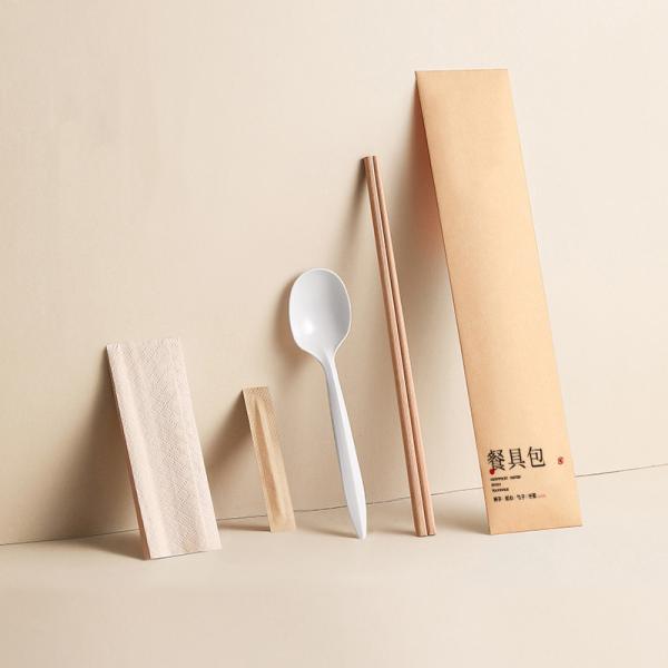 Free Design Eco-Friendly Disposable Cutlery Packaging with Fork and Spoon Chopsticks