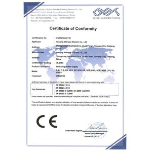 YUEQING  WINSTON  ELECTRIC  CO.,LTD. Certifications