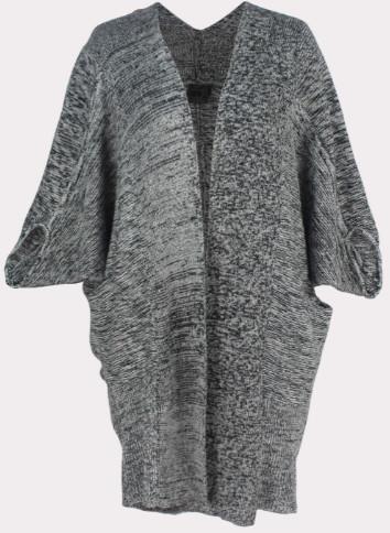 Bat Wing Sleeve Women'S Plus Size Cardigans , Long Woolen Cardigans For Ladies