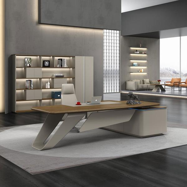 OEM ODM Большой деревянный менеджер Исполнительный стол для роскошной современной офисной мебели