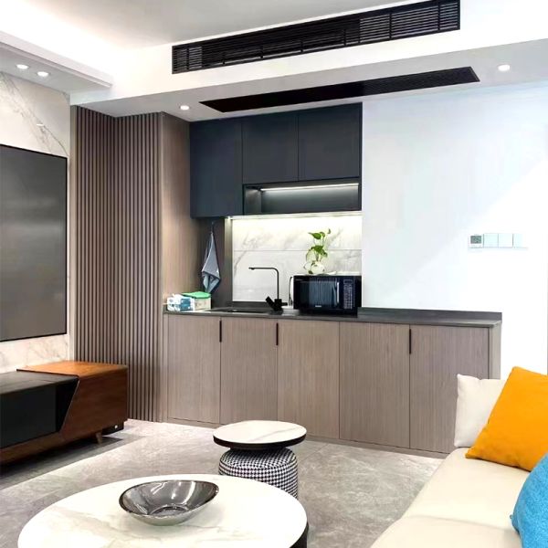 PVC WPC Wall Panel Wooden Grain Fluted Panel 3D Panel for Decoration