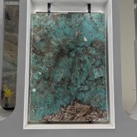 Mármol Verde Amazonas Brasil Diseño de Libro de Lujo para Pared Destacada con Fondo, Lujoso Revestimiento de Suelo de Piedra