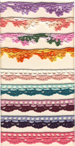 exquisite elastic stretch Crochet Lace trim handmade 7cm Cotton Lace