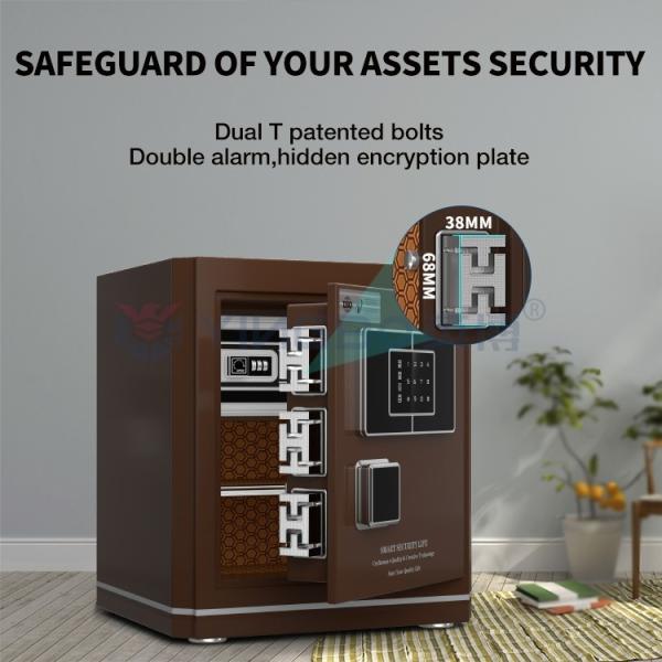 35kg Anti-Theft Home Safe Box Fingerprint Lock Small Safe Alarm System