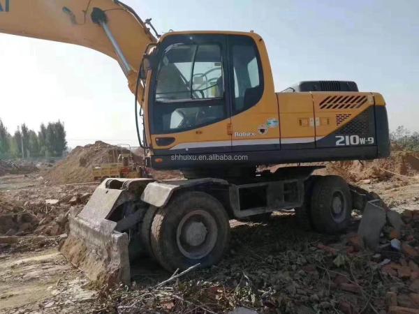 korea original 2014 Used hyundai r210w-9 wheel excavator/ tyre machine R210w-9 hyundai for sale