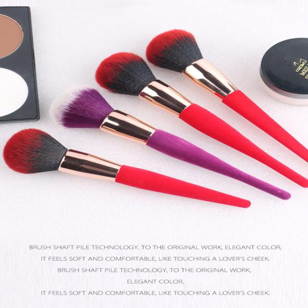 Natural Goat Pony Hair Professional Makeup Brushes Light Weight Easy To Storing