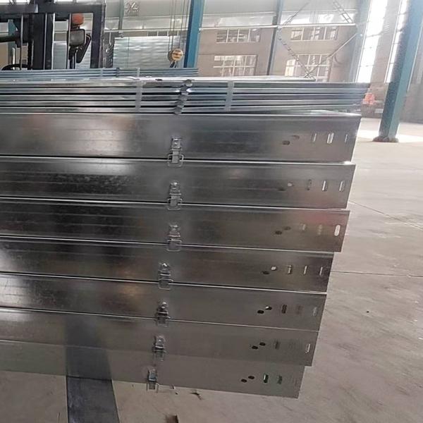 Wall Mounted Cable Tray With Silver Finish Manufacture For Electrical Wiring