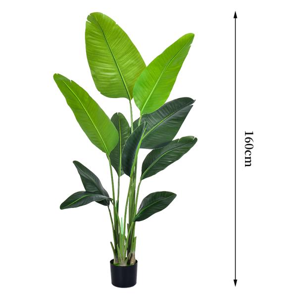 Multiple sizes Tall Bird of Paradise Artificial Tree  with Large Trunks and Realistic Leaves Big Faux Floor Potted Plants Fake Silk Plants for Home Office Living Room Decor Indoor
