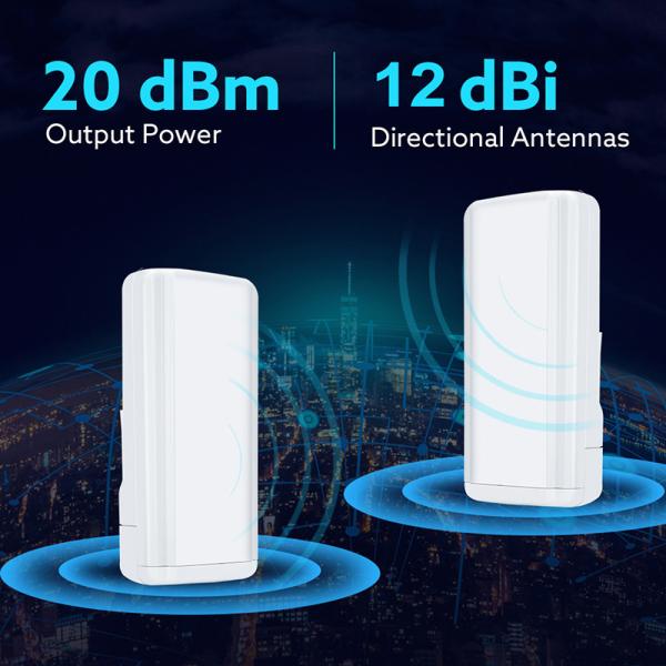 мост 2.4g точкаое-точка PoE 1km 300Mbps Wifi долгосрочное