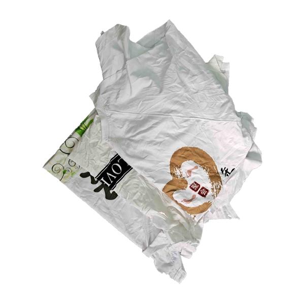 Algodão industrial branco Rags do algodão 10Kg da camisa 85% de T