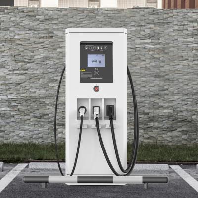 30KW estações de carregamento rápidas do carregador OCPP 1.6J IK10 CCS do carro EV