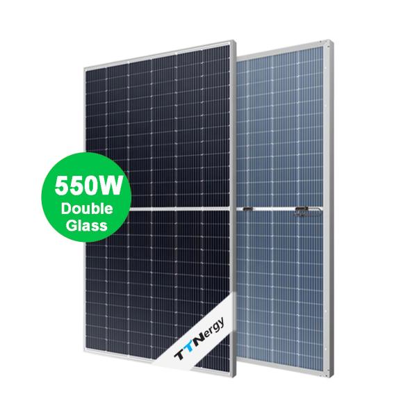 Risen Ja Trina Jinko Longi Perc Half Cell 400w 450W 500w 550W 600w Solar Panel Bifacial Solar Modules Bifacial Solar Panel