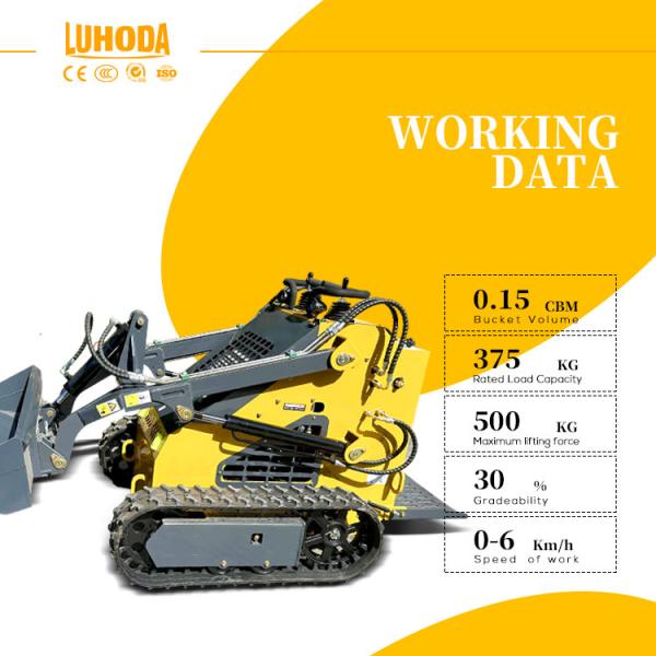 FREE SHIPPING 360 380 Skid Steer Loader Mini Skid Steer CE/EPA China Wholesale Skid Steer Mini Loader Bucket for Sale