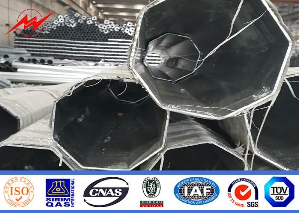 10-80 Ft Galvanized Steel Pole For Electrical Power Distribution Equipment