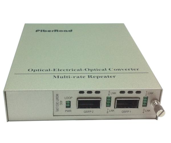 4 Channel 10G Media Converter for 40G Converter  Support Rackmounte Management