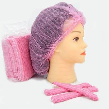 Disposable Hair Cover PP Non Woven Fabric Bouffant Cap For Food Industry