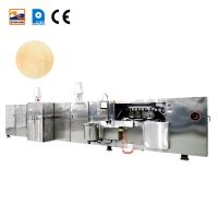 Linha de produção automática de cone de waffle de aço inoxidável Máquina de fazer lanches