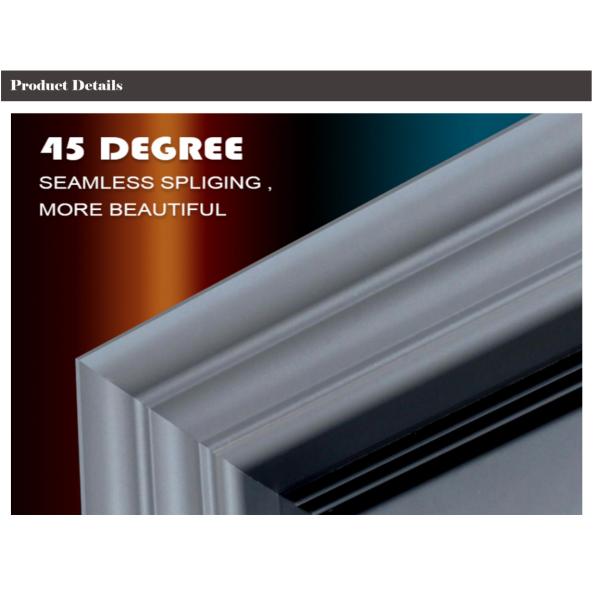 Golden Surface Aluminum Sliding Doors , Large Aluminium Sliding Doors ISO14001