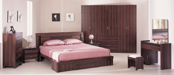 High Quality Home Furniture,Panel Bedroom Set,Wood Bed and Wardrobe,Nightstand,Dresser with Mirror,Amorie,Chest