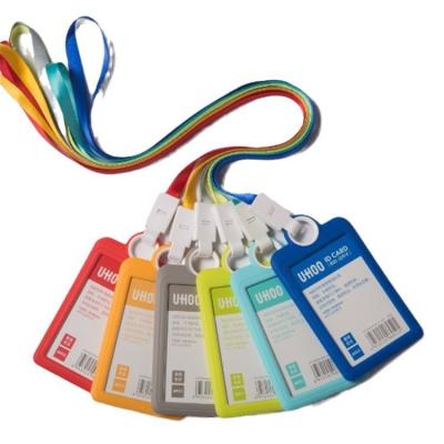 Hands-Free Convenience Customized ID Card Holder with Non-Toxic Soft Silicone Lanyard