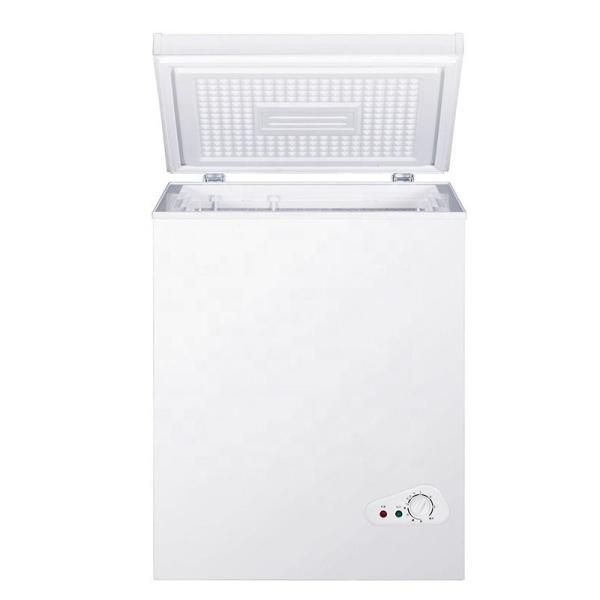 42L Small Home Freezer Chest Compact Deep Freezer Folding Door