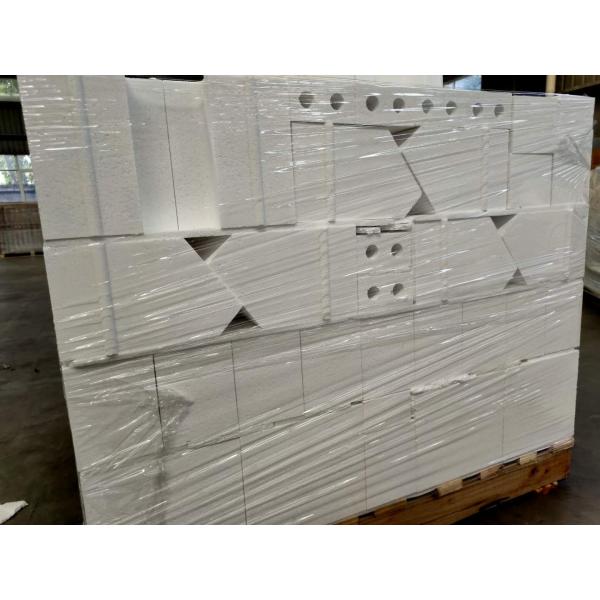 20% видимая пористость расплавленный отливный блок стеклянный печь кориндный кирпич с содержанием 0% MgO