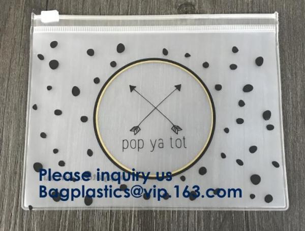PVC Slider Frosted Zipper Bag ,Plastic Packing Bag With Zipper, Resealable Poly Bags,Slider Zipper Bag Clear Pvc Packagi