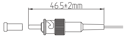 Соединитель заплаты волокна сборки на месте Ferrule ST 0.9mm Пре-отполированный оптически